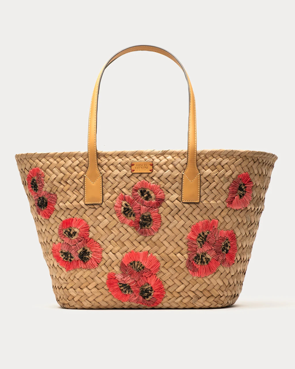 Tote w/Embroidery Poppy | Frances Valentine