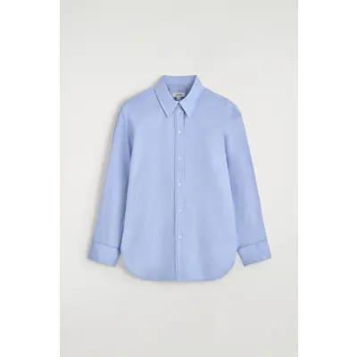 Folded-Cuff Cotton Shirt | Nordstrom