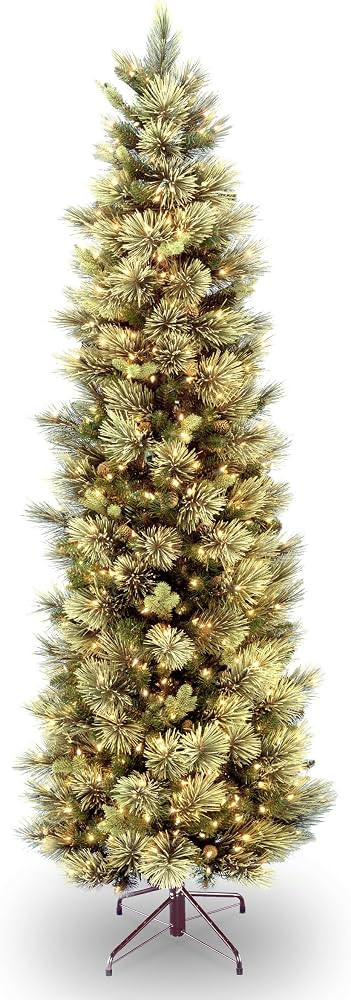 Amazon.com: National Tree Company Pre-lit Artificial Christmas Tree | Includes Pre-strung White L... | Amazon (US)