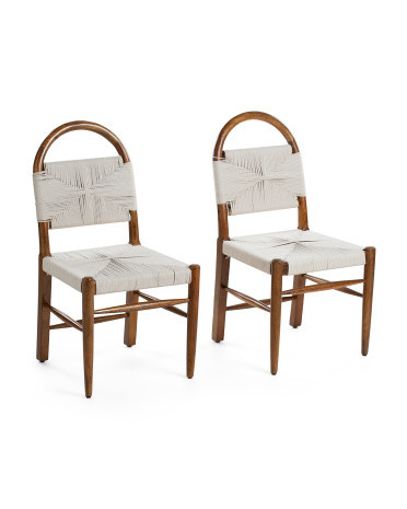 2pk 17x39 Winslet Solid Wood Frame Dining Chair Set | Marshalls