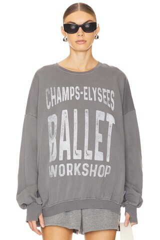 The Laundry Room Champs Elysees Ballet Sweatshirt in Gravity Grey from Revolve.com | Revolve Clothing (Global)