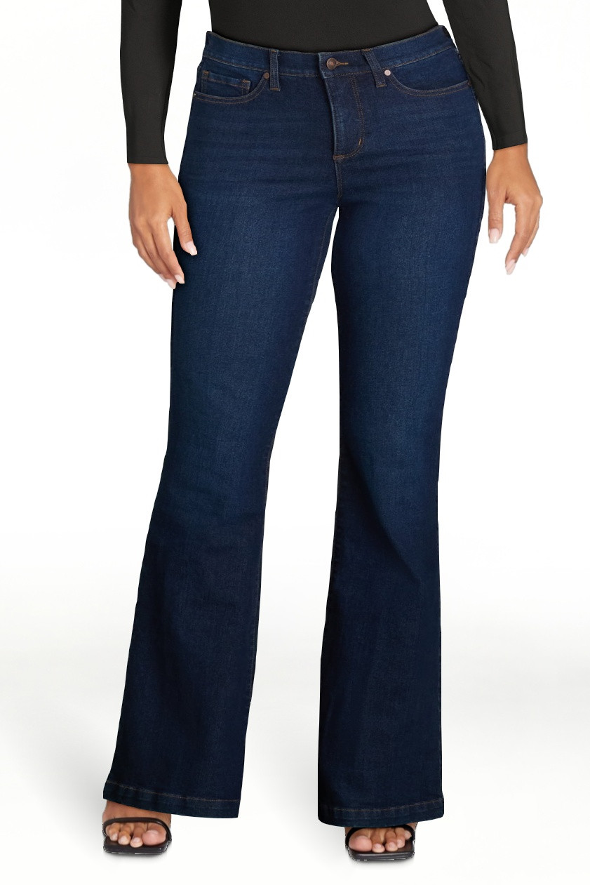 Sofia by Sofia Vergara Women's and Women's Plus Melisa Flare High Rise Jeans, 30.5", 32.5" and 34... | Walmart (US)