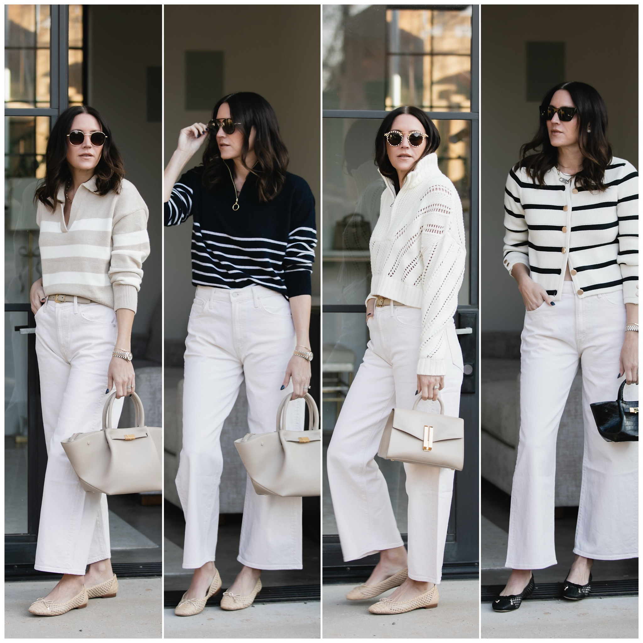 These Lightweight sweater and jean outfit from Bloomingdale’s are the perfect transitional outfit idea. Wear these white jeans with ballet flasks for a business casual outfit or chic weekend style #bloomingdales 

#LTKover40 #LTKstyletip #LTKsalealert