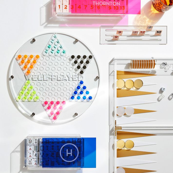 Acrylic Chinese Checkers Game Set | Mark and Graham