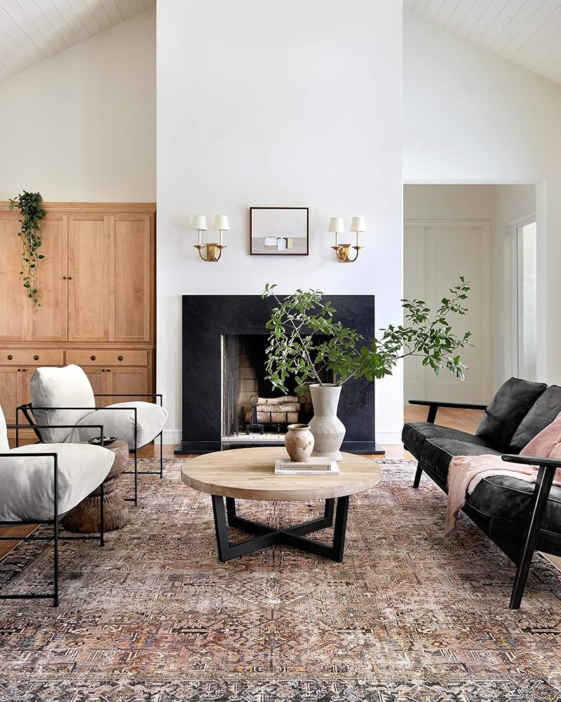 Chris Loves Julia x Loloi Jules JUL-02 Terracotta / Multi Oriental Area Rug 7'-6" x 9'-6" | Amazon (US)