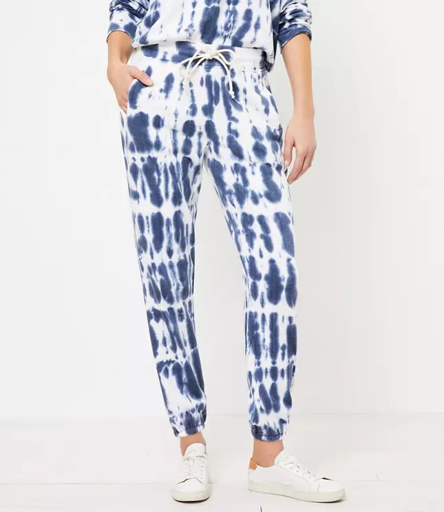 Lou & Grey Tie Dye Terry Sweatpants | LOFT