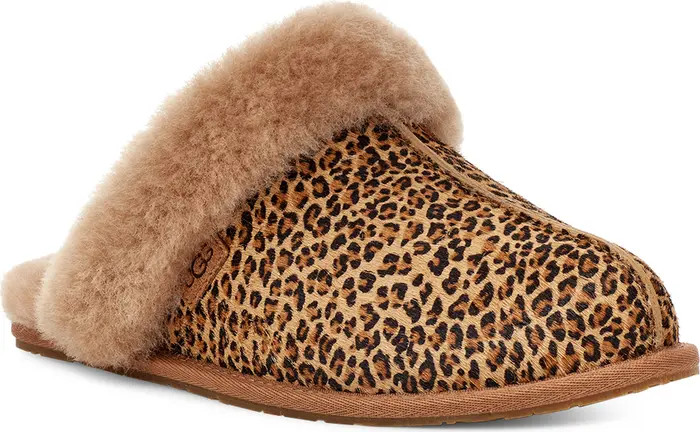Scuffette II Speckles Genuine Shearling & Calf Hair Indoor/Outdoor Slipper (Women) | Nordstrom