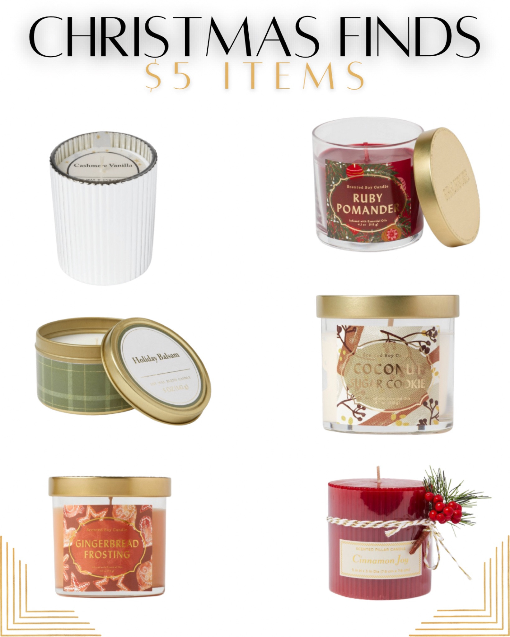 $5 Christmas Candles from Target! ✨🤍

#LTKSeasonal #LTKhome #LTKHoliday