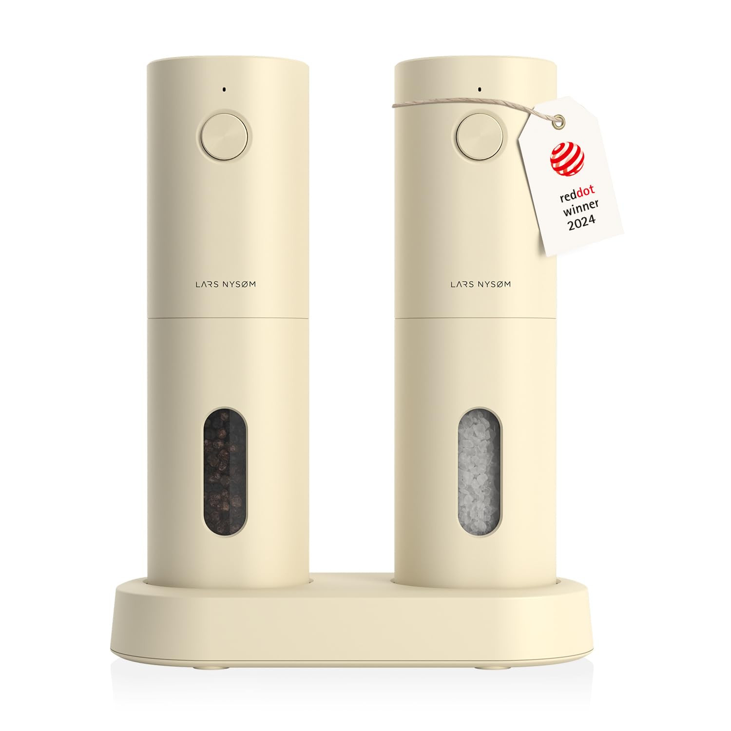 LARS NYSØM Electric Salt and Pepper Grinder Set I Automatic Salt and Pepper Mills with Adjustabl... | Amazon (US)