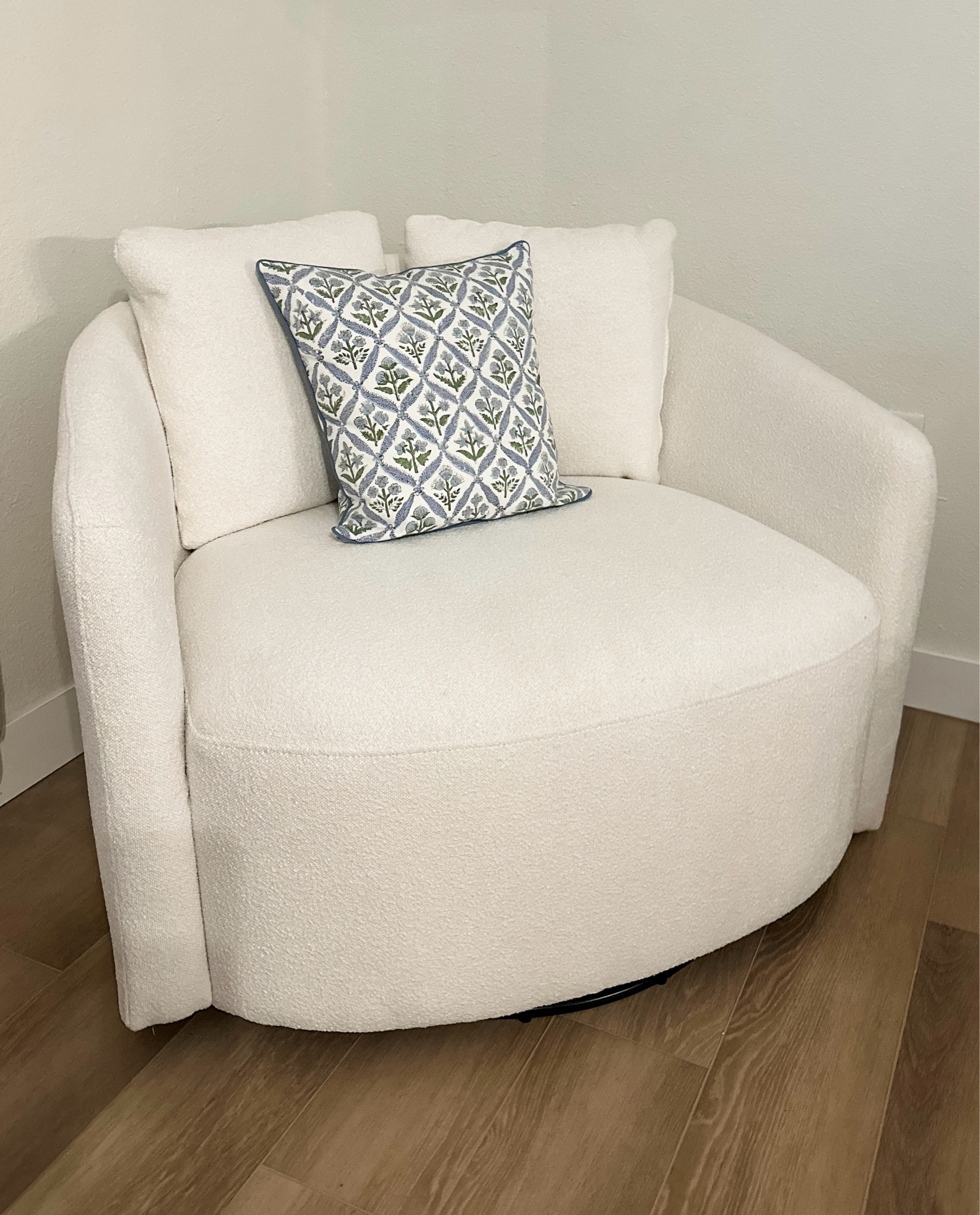 LOVE this Drew Barrymore chair from Walmart! 😍

Pillow cover is from Amazon! 

#LTKHome #LTKFindsUnder100