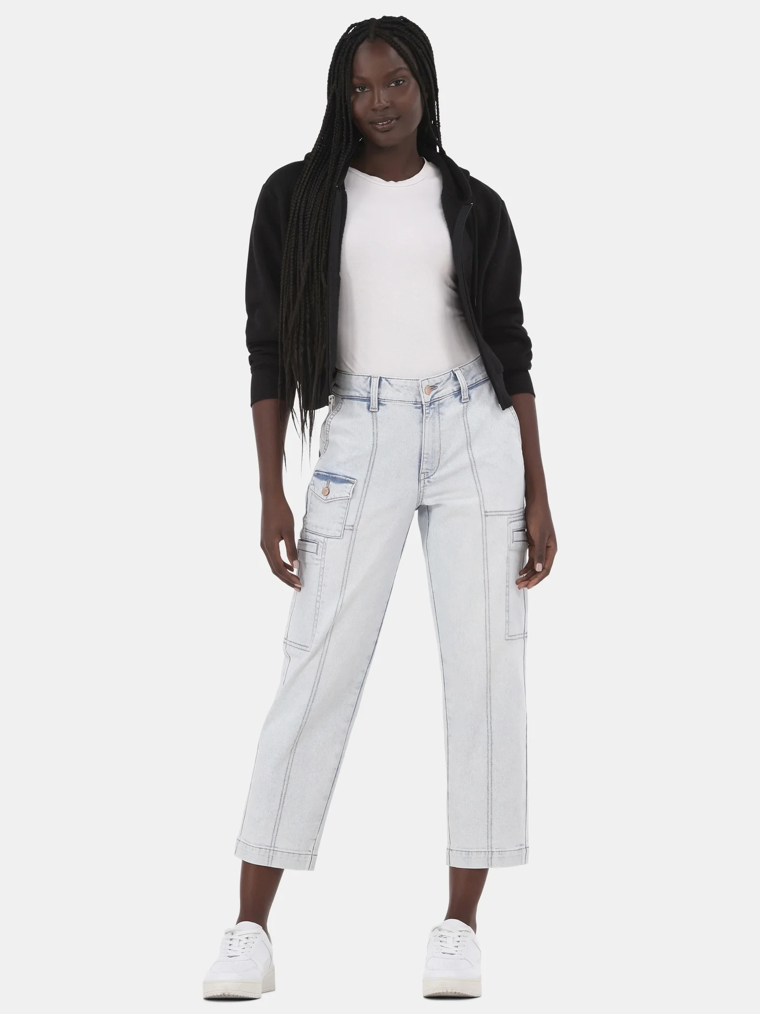 Time and Tru Women's and Women’s Plus Utility Jeans, 27" Inseam, Sizes 2-20 | Walmart (US)