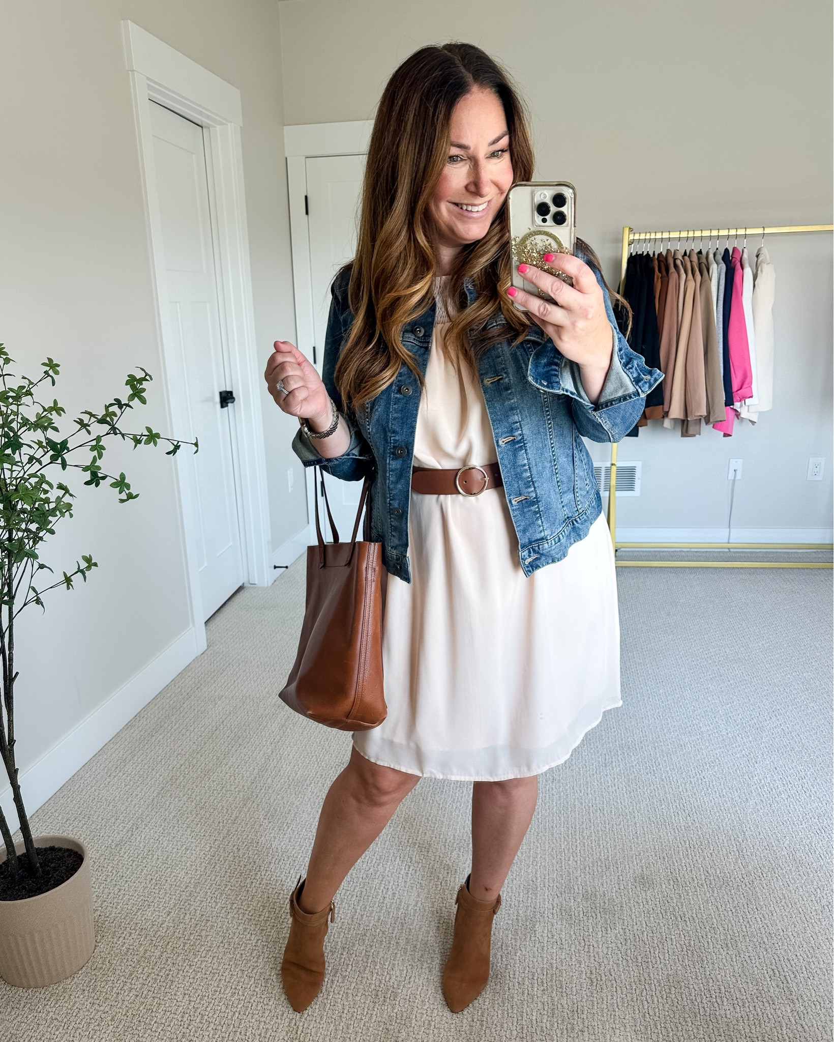 Denim Skirt Outfit Dress Ootd Jeans Jacket EVER Jacket Curated On LTK
