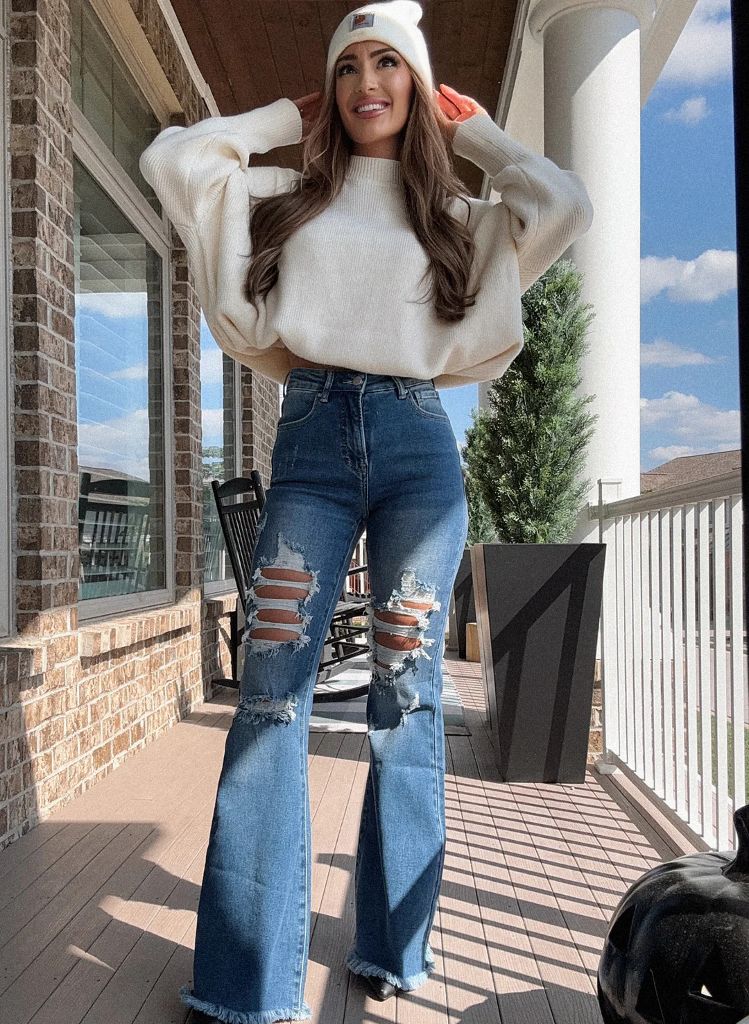 Viral Lainey Tummy Control Flare Jeans | Willow Boutique