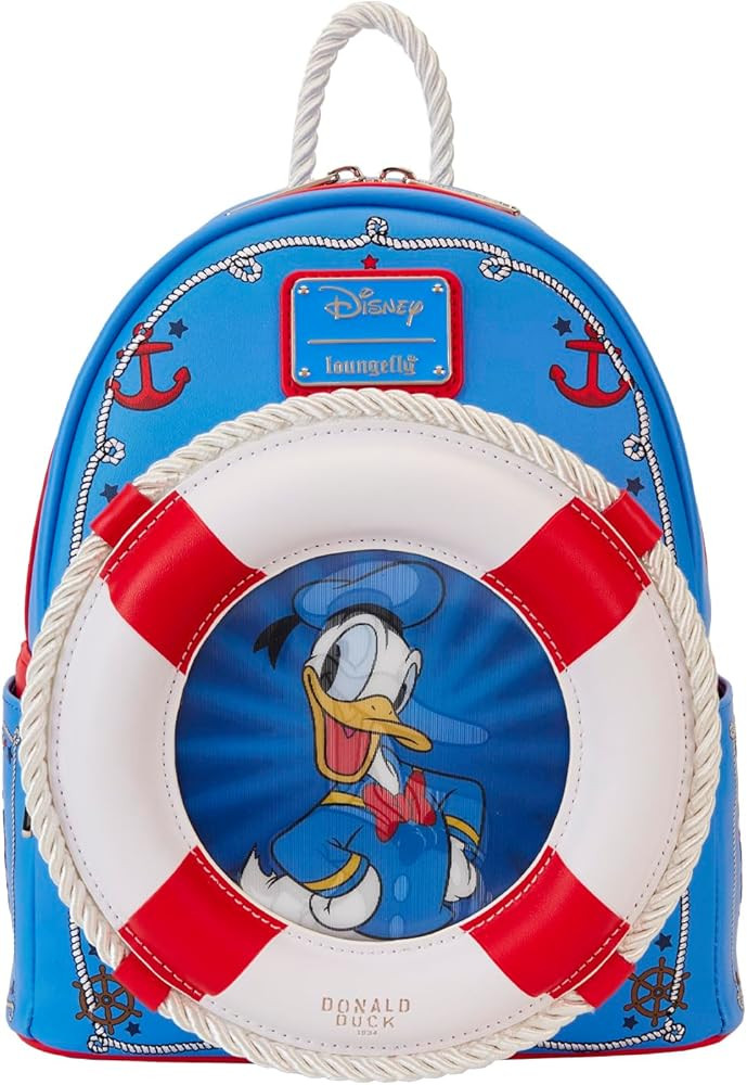Loungefly Disney Donald Duck 90th Anniversary Mini Backpack Disney Standard | Amazon (US)