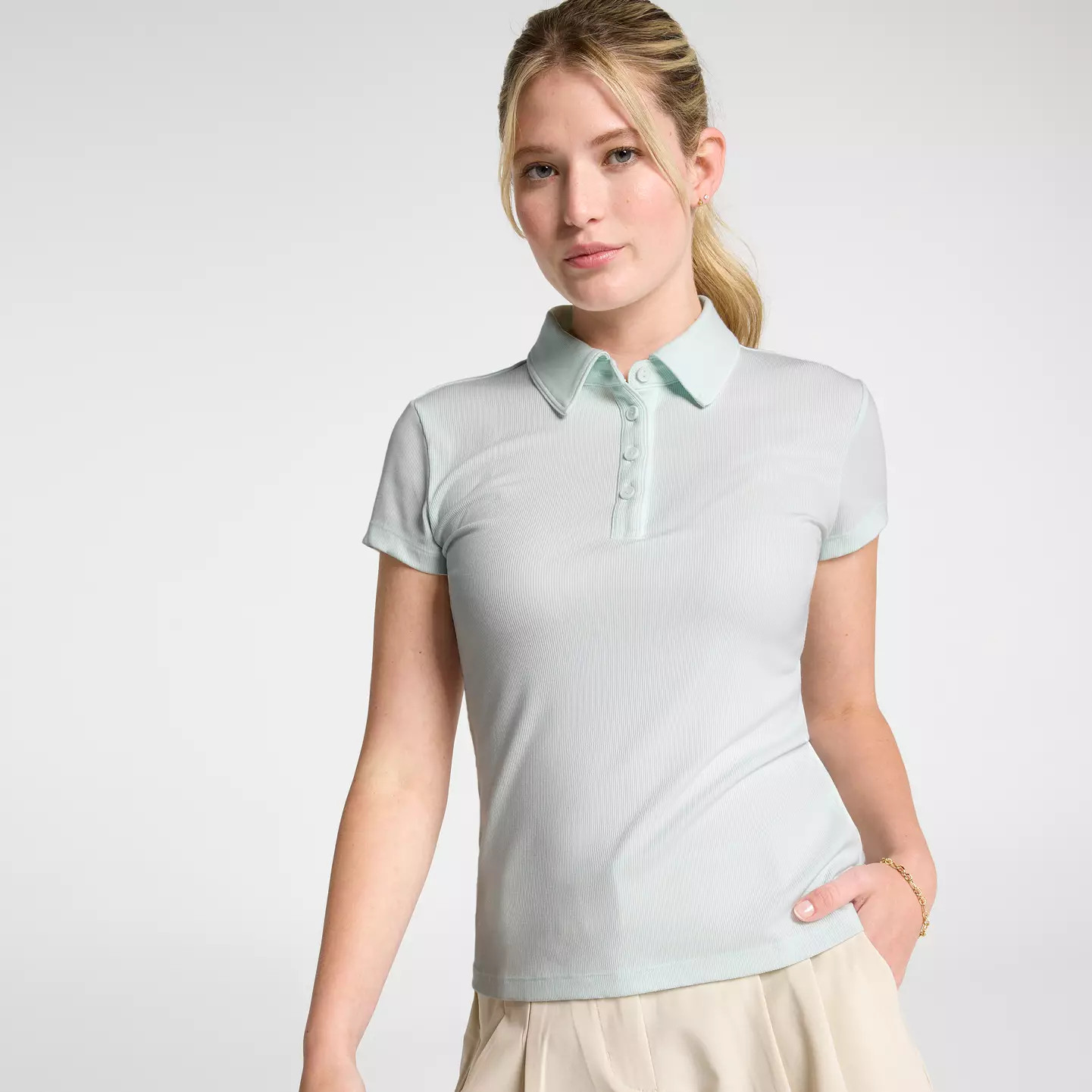 CALIA Women's Golf Rib Short Sleeve Polo | Golf Galaxy