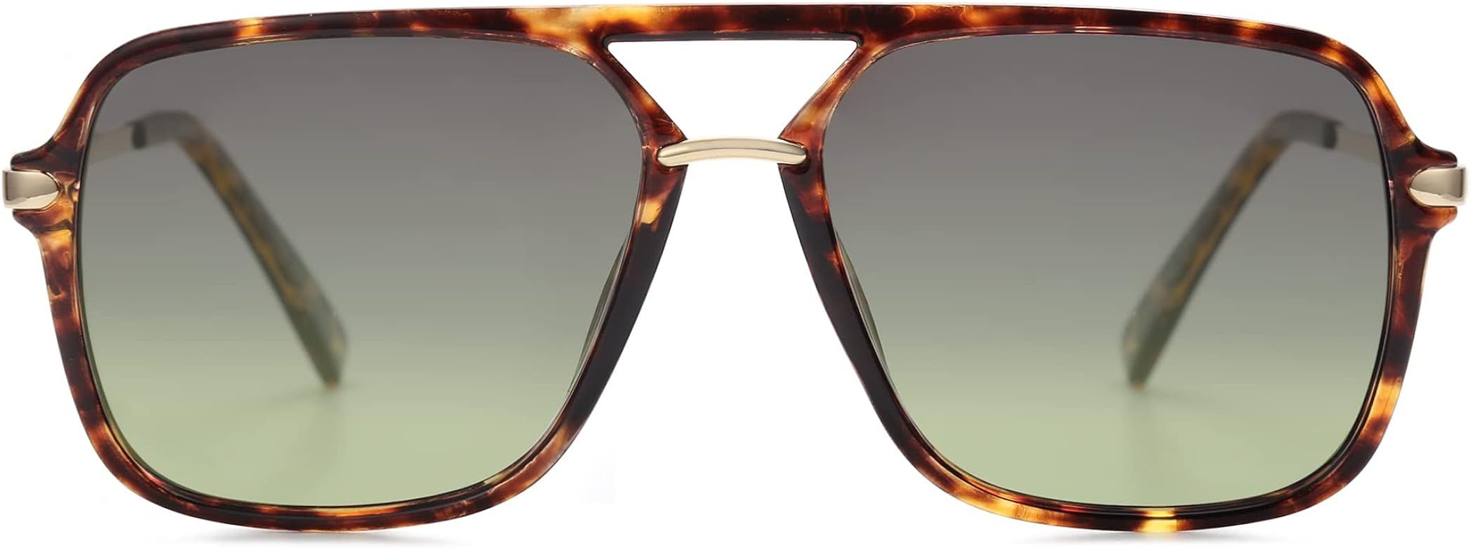 SOJOS Sunglasses for Women & Men, Retro, Polycarbonate Lens, Trendy Aviator, 90s Shades | Amazon (US)