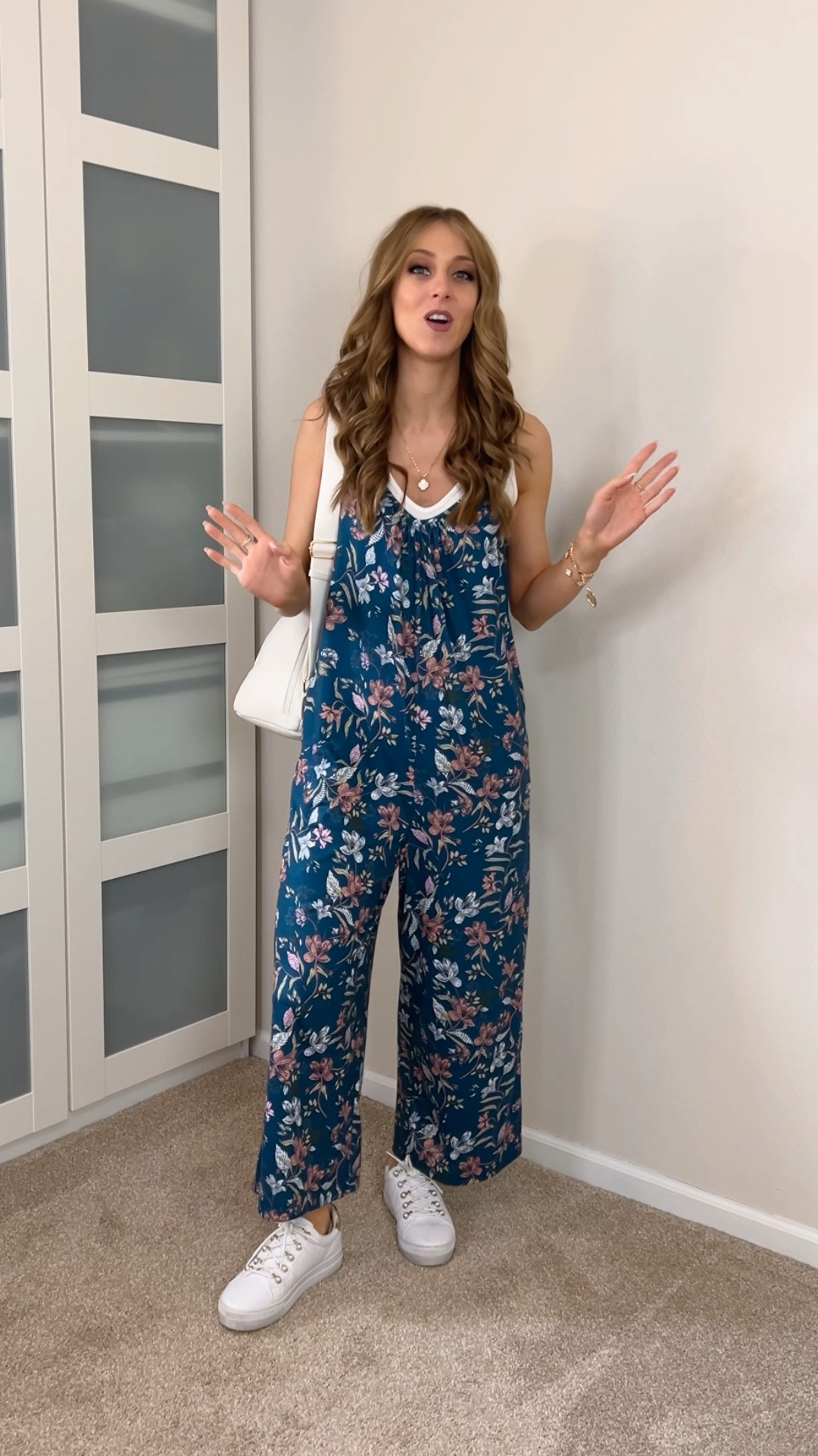 I’ve gotten more use out of this jumper than I ever expected I would! 
I’m in a size small in the floral option.
I’m also in a size small in the bodysuit.


#LTKWatchNow #LTKFindsUnder50 #LTKStyleTip