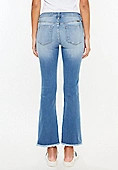 KanCan™ Mid Rise Frayed Hem Ankle Crop Flare Jean | Maurices