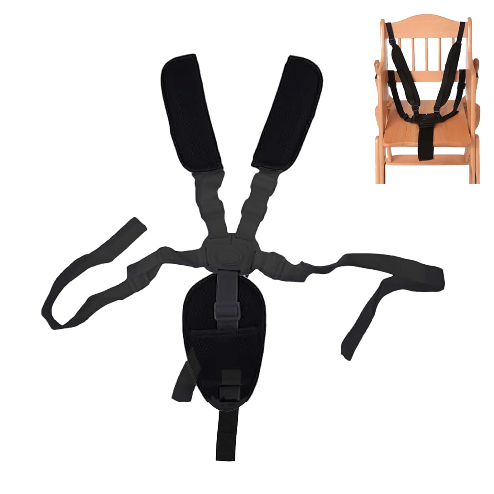 4in1 Universal 5 Point Harness Baby Seat Belt, Adjustable Baby Safety Strap, Child Seat Belts Sho... | Amazon (US)