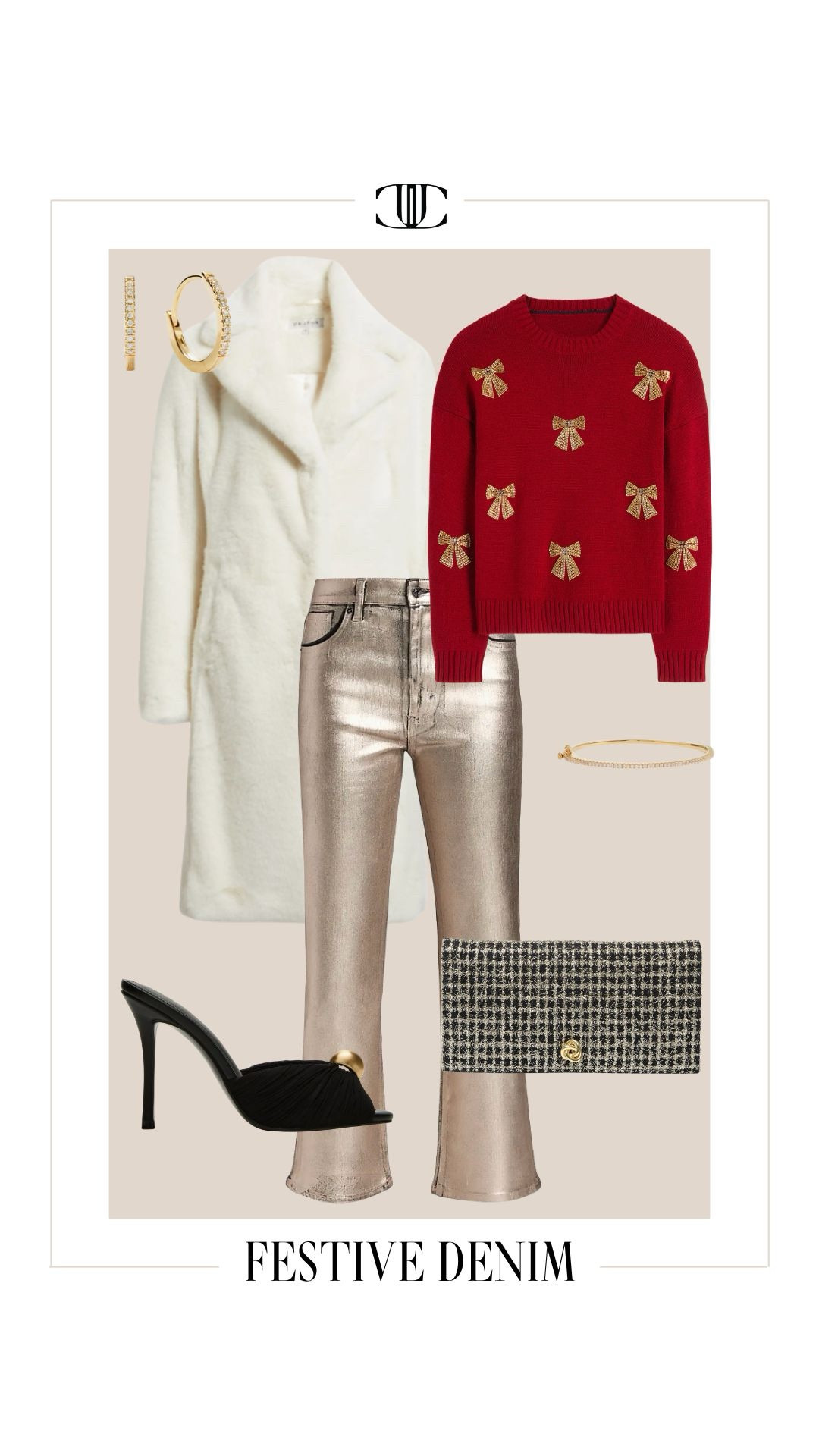 Denim for the holidays? Always yes. ✨ These festive denim outfit ideas show how to style jeans for holiday parties, December dinners, and winter events by layering in texture, sparkle, and statement pieces. From faux fur and embellished knits to chic heels and bold accessories, each look proves your everyday denim can feel polished, elevated, and holiday-ready.
If you’re looking for holiday outfit ideas with jeans, this is your reminder that great denim is the perfect foundation—comfortable, versatile, and endlessly stylish for the season.


#LTKOver40 #LTKSeasonal #LTKHoliday