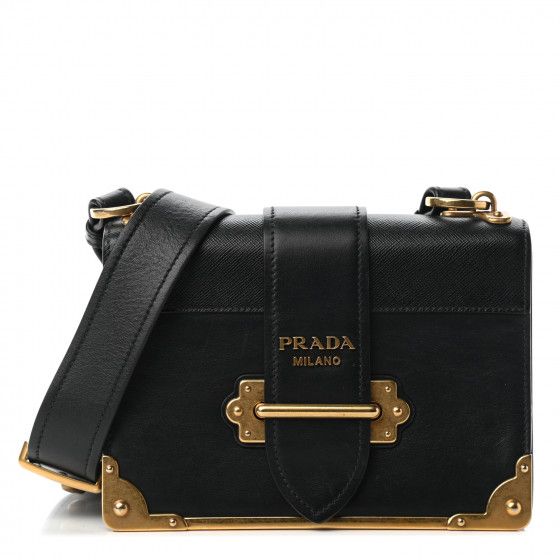PRADA

City Calf Saffiano Cahier Bag Black | Fashionphile