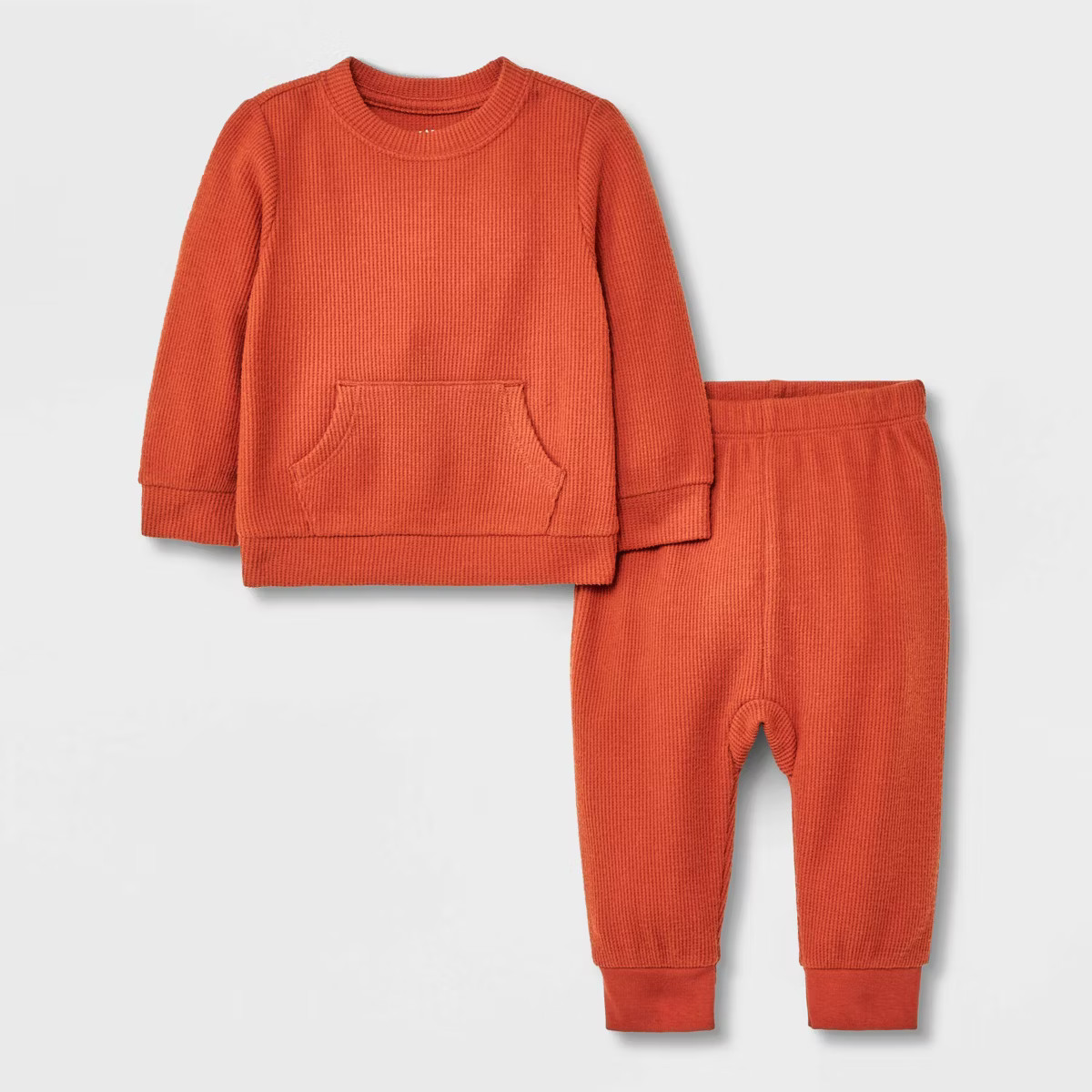 Baby 2pc Cozy Thermal Kangaroo Top & Bottom Set - Cat & Jack™ | Target