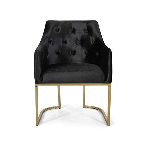 Christopher Knight Home Fern Modern Tufted Glam Accent Chair with Velvet Cushions and U-Shaped Ba... | Amazon (US)