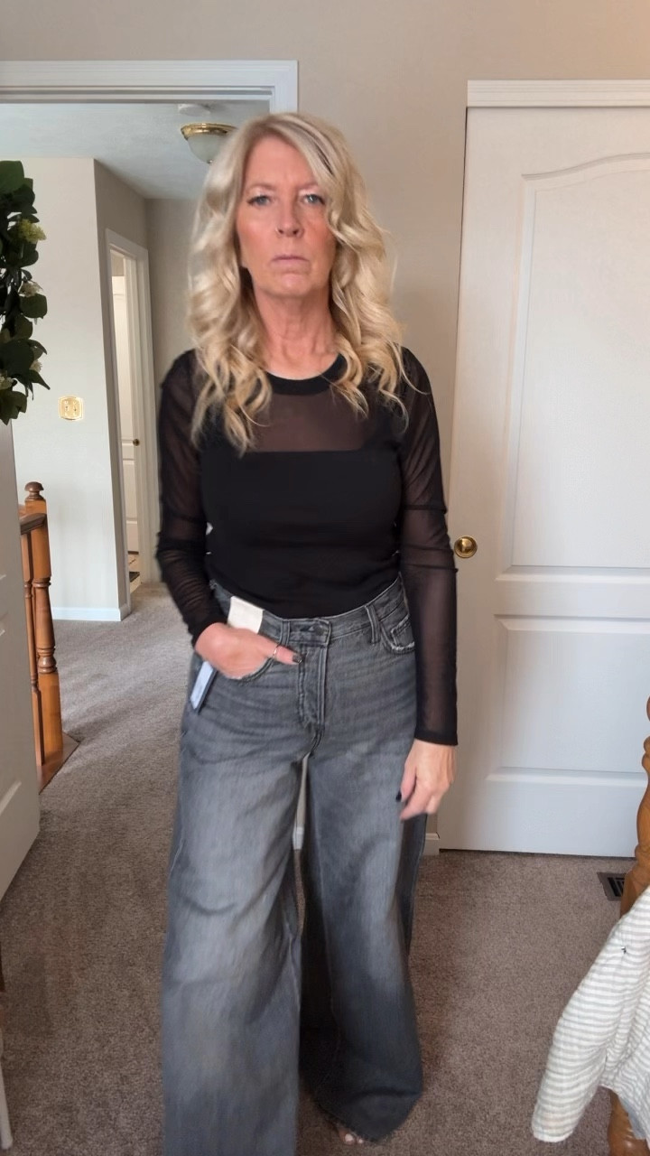 Shout out to all the tall girls. 🩷  I am 5’9 and loving these longer jeans. 

@target has come through with black and blue wide leg denim and I am so happy with this long length options. I am wearing a 6L in both.  They do not have stretch so size up if in between sizes. 

I will be keeping both and wearing than on repeat. Easy to wear with sneakers or boots. 

How would you style them? 

#targetstyle 
#widelegjeans 
#longlengthjeans 

#tallgirlstyle 

#LTKFindsUnder50 #LTKStyleTip