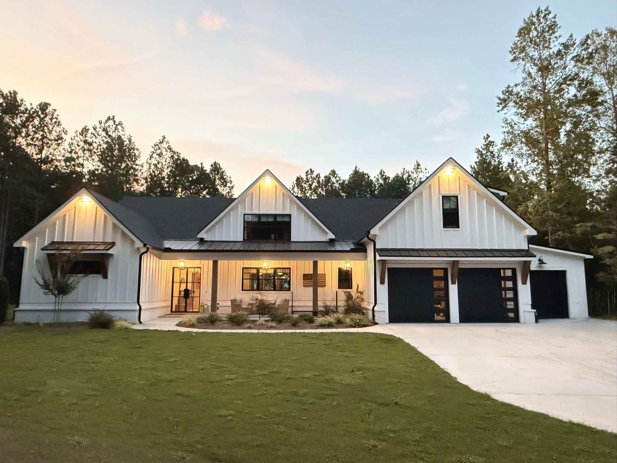 ✨ There’s nothing like the glow of home at dusk 🏡💡 My favorite view is right here on the front porch!

Poll time 👇
Would your dream home have…
▫️ A big front porch
▫️ A sleek modern entry

Do you want to bring our dreamy Modern Classic style interior design into your own home? 🏡 You’re in luck!
Reserve our Online Interior Design packages today -> https://porcheandco.com/edesign ✨
We can’t wait to work with you & design your home with #porcheandco

#porcheandco #modernclassic #exteriordesign #frontporchvibes #curbappeal #modernfarmhouse #interiordesigner #dreamhome #moodboard #visionboard #homedesign #ltkhome



#LTKSeasonal #LTKvlog #LTKHome