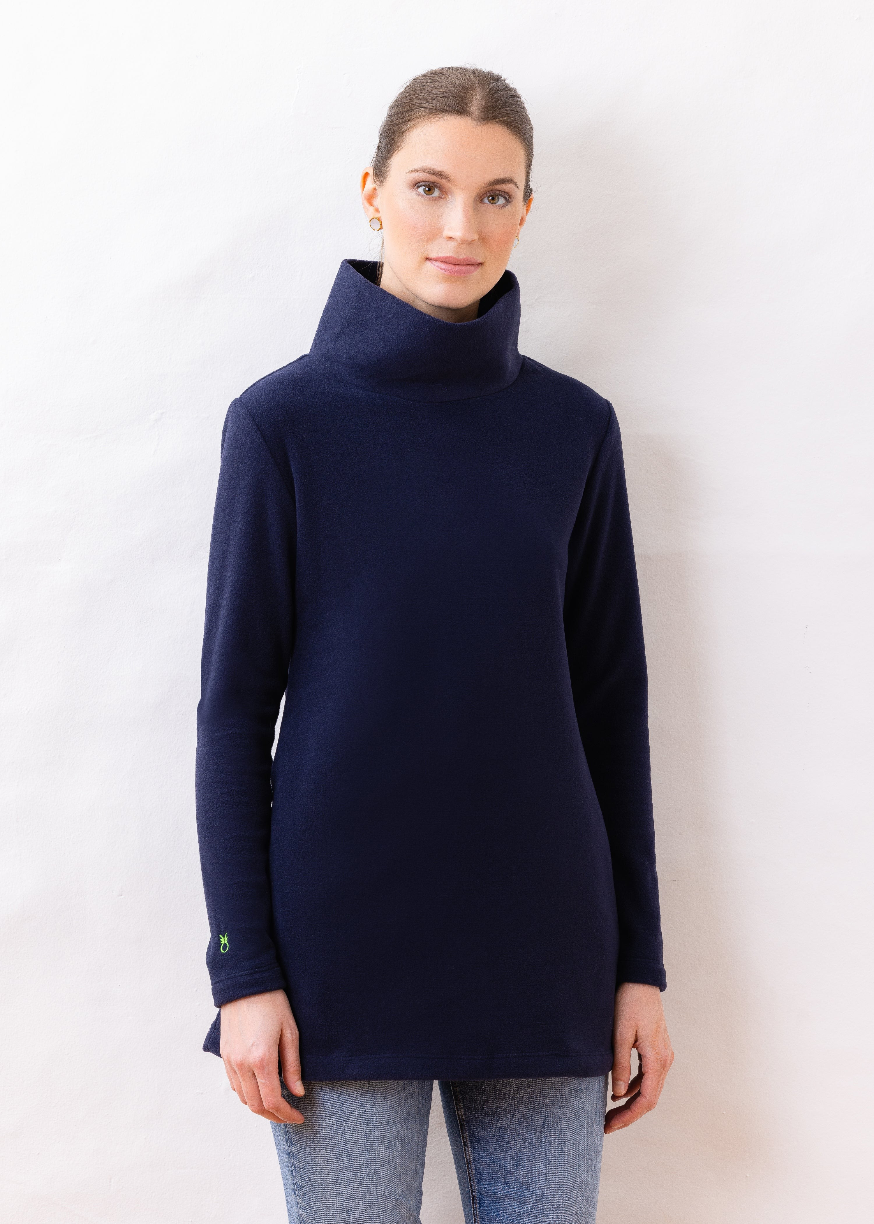 Cobble Hill Turtleneck (Navy) | Dudley Stephens