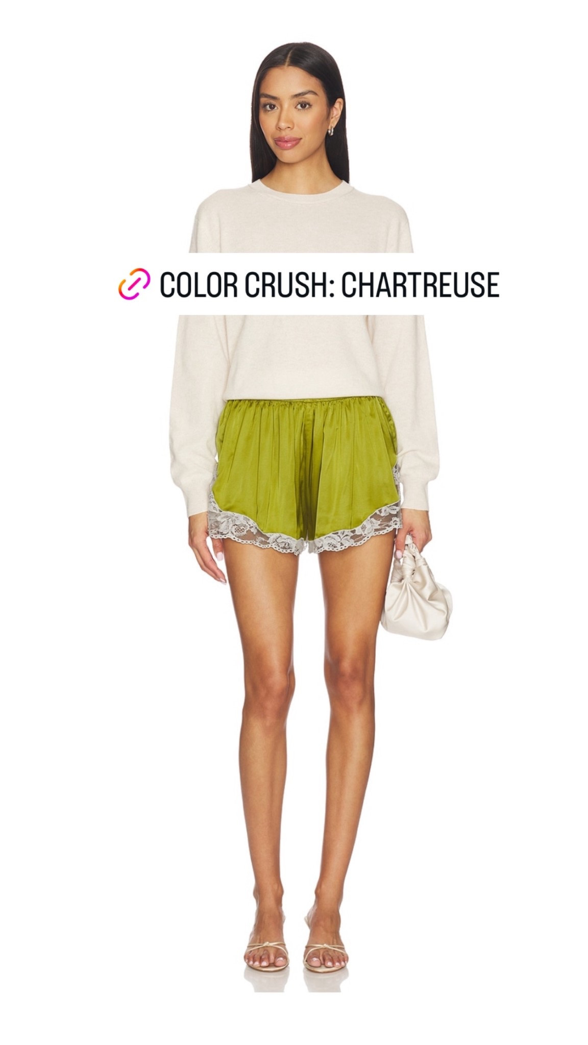 In my cart 🛒 This shade is trending and I anticipate seeing it continue to fall 

Silk shorts, lingerie, chartreuse, lime green, green shorts, silky shorts, lace trim shorts

#LTKTall #LTKootd #LTKFestival