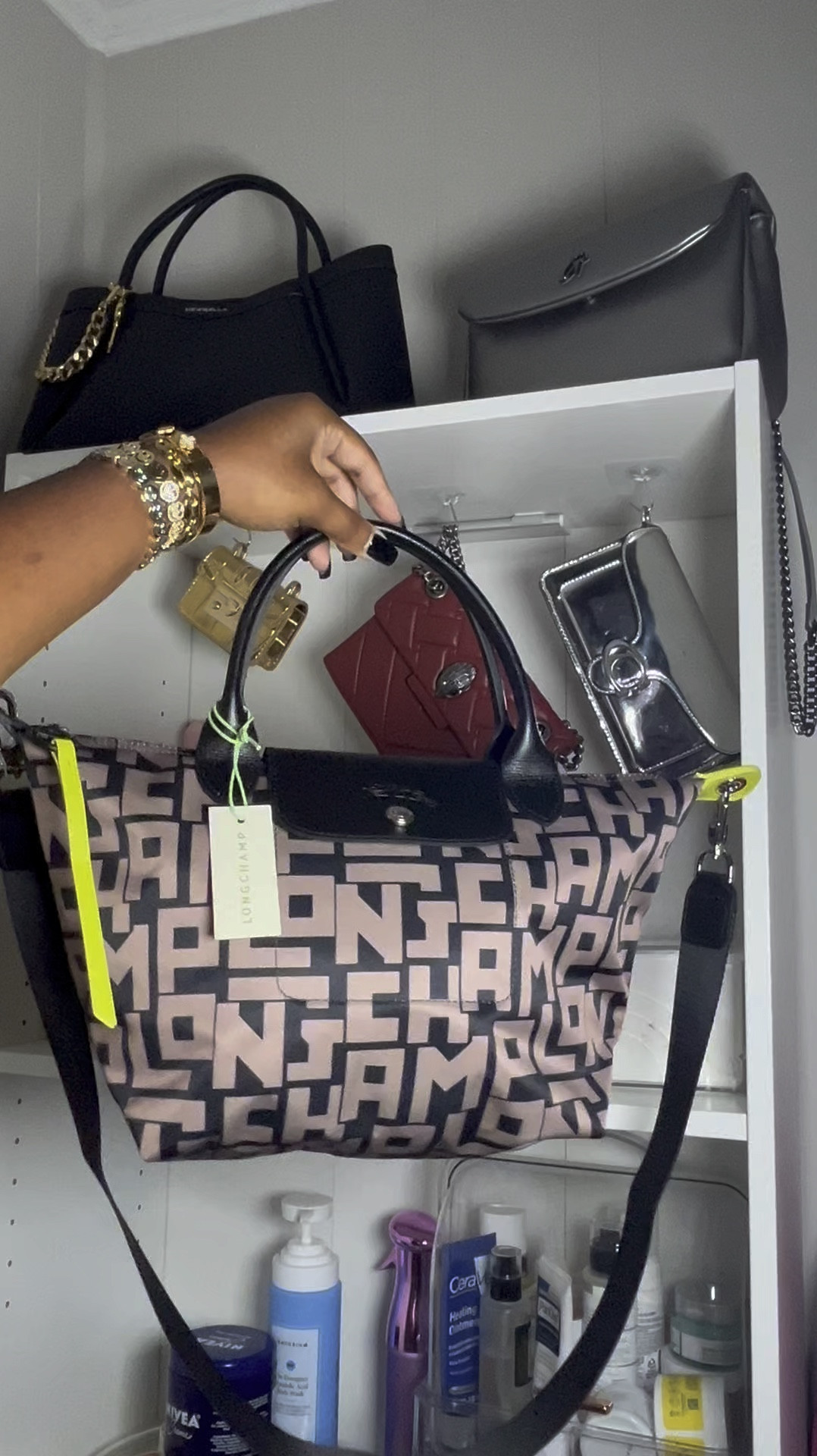 Obsessed with this monogram Longchamp Le Pliage ! This is size small, which is actually a more medium sized bag imo. Sold out currently from Nordstrom but other retailers I found are tagged as well 

#LTKVideo #LTKItBag