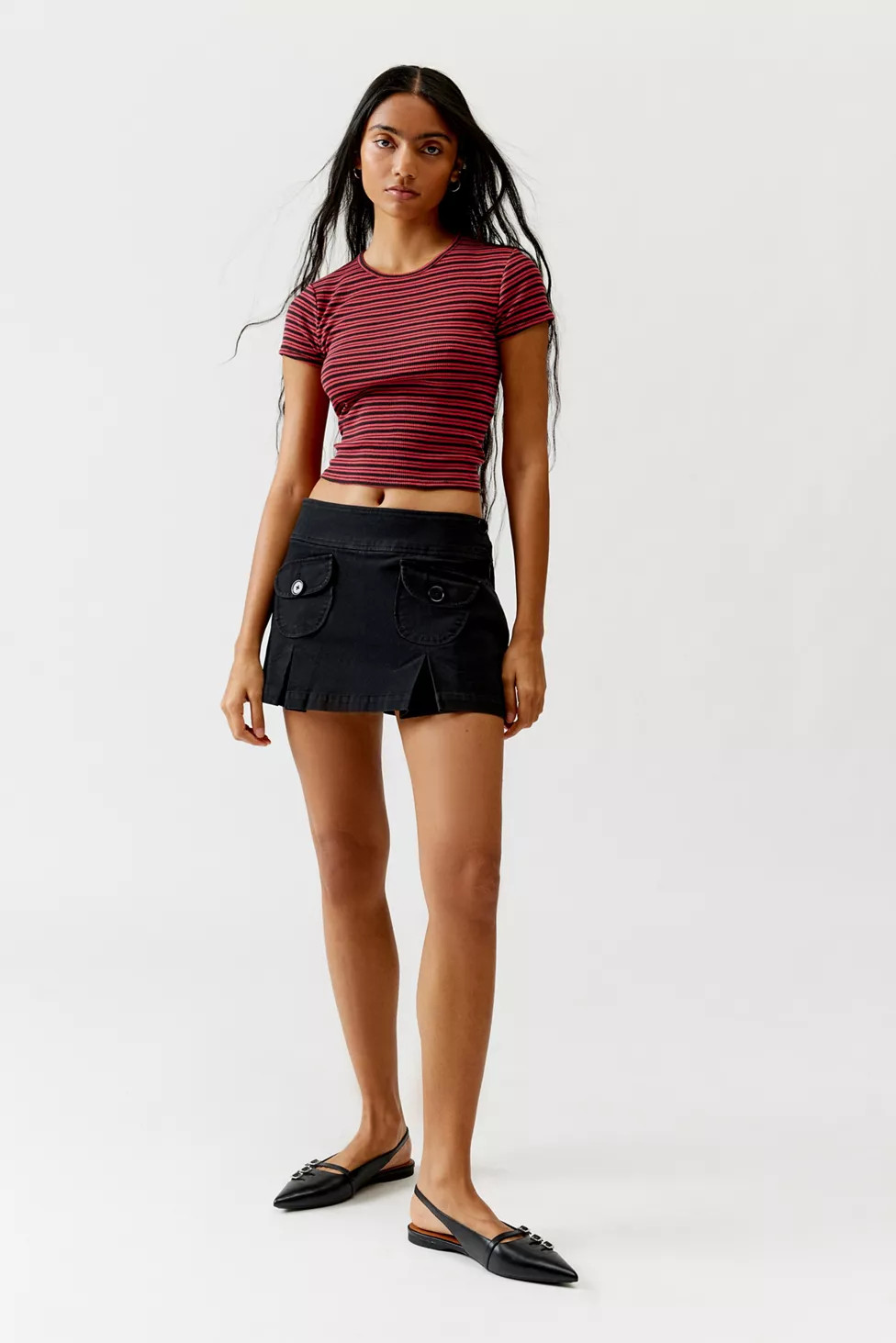 UO Jillian Pleated Micro Mini Skort | Urban Outfitters (US and RoW)