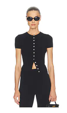 Helsa Beckette Knit Cardi in Black from Revolve.com | Revolve Clothing (Global)