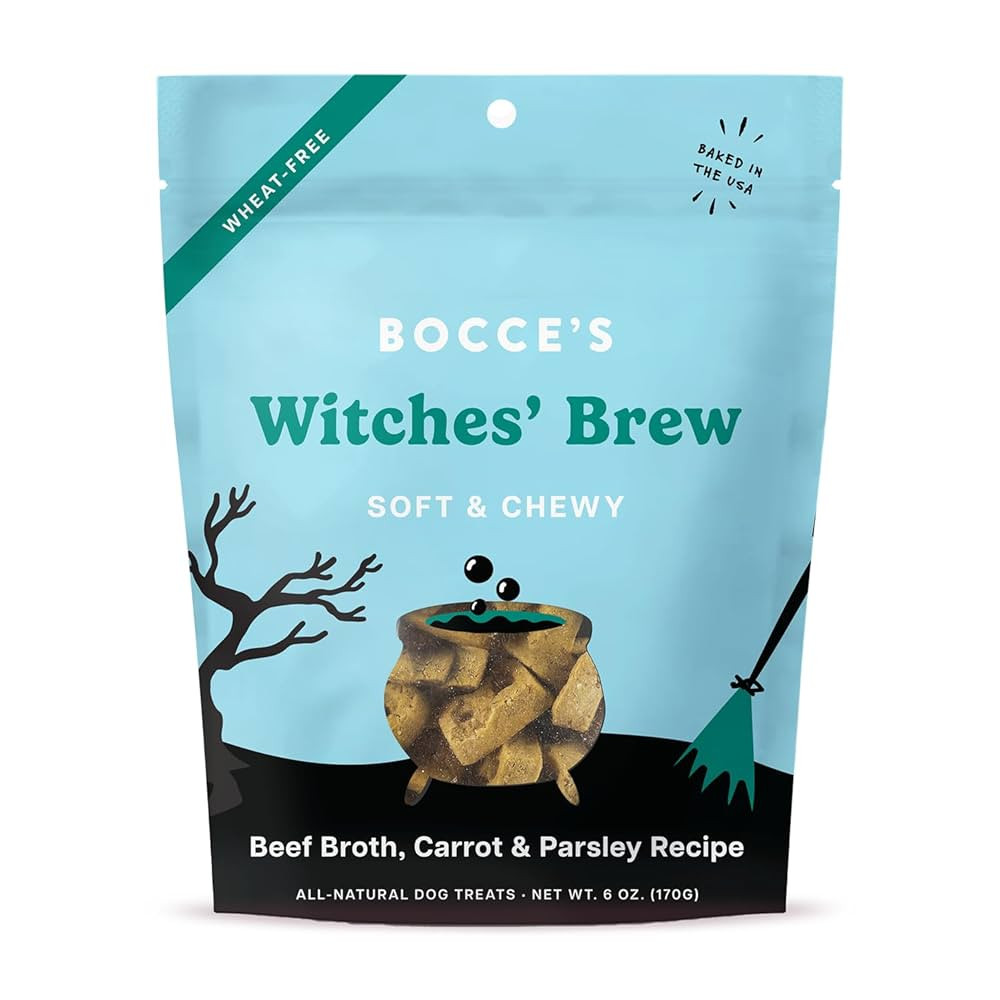 Bocce's Bakery All-Natural Witches Brew Dog Treats, Wheat-Free, Limited Ingredient Soft & Chewy D... | Amazon (US)