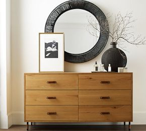 Wren Jute Round Mirror | Pottery Barn (US)