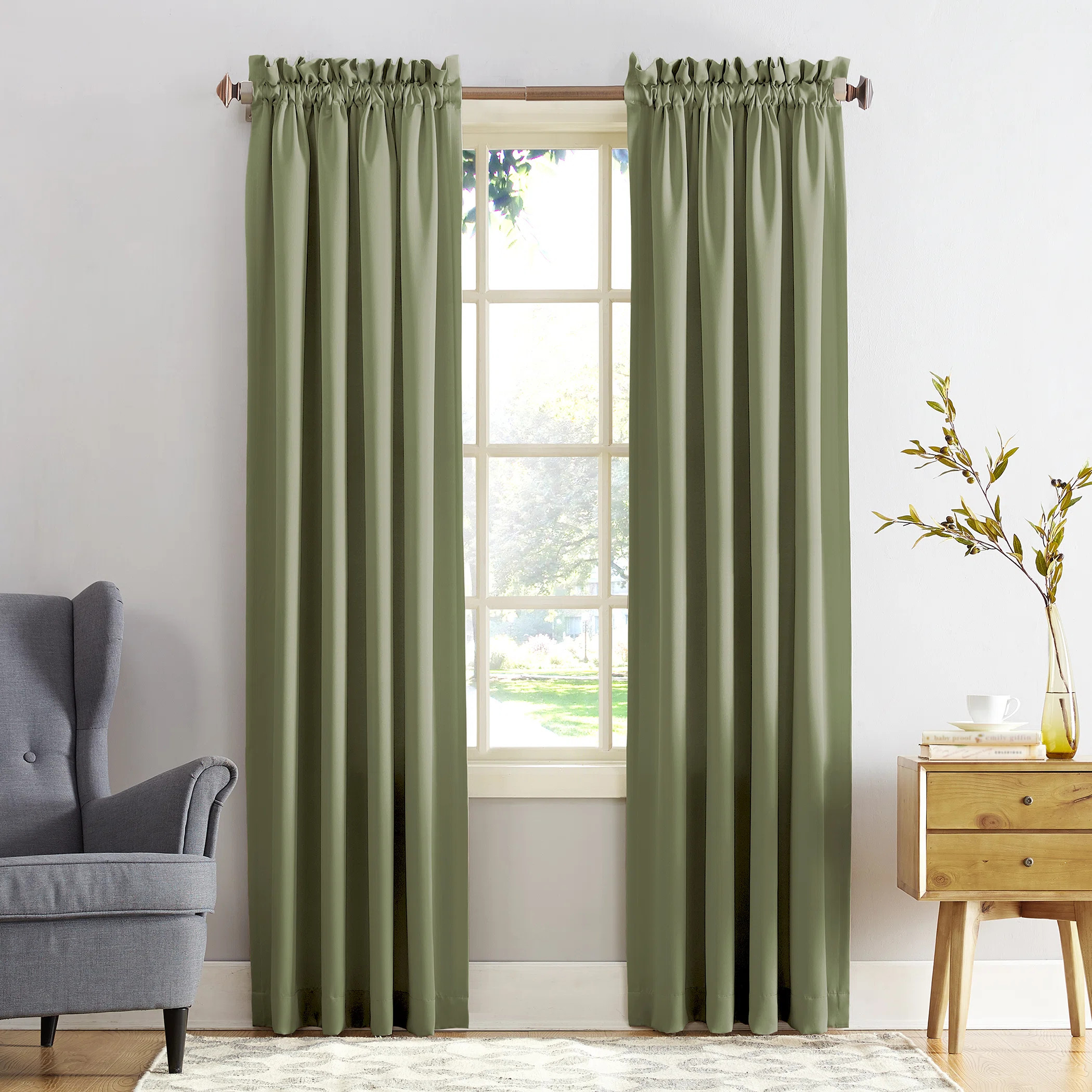 Wayfair Basics® Millen Wayfair Basics® Thermal Room Darkening Rod Pocket Curtain Panel & Review... | Wayfair North America