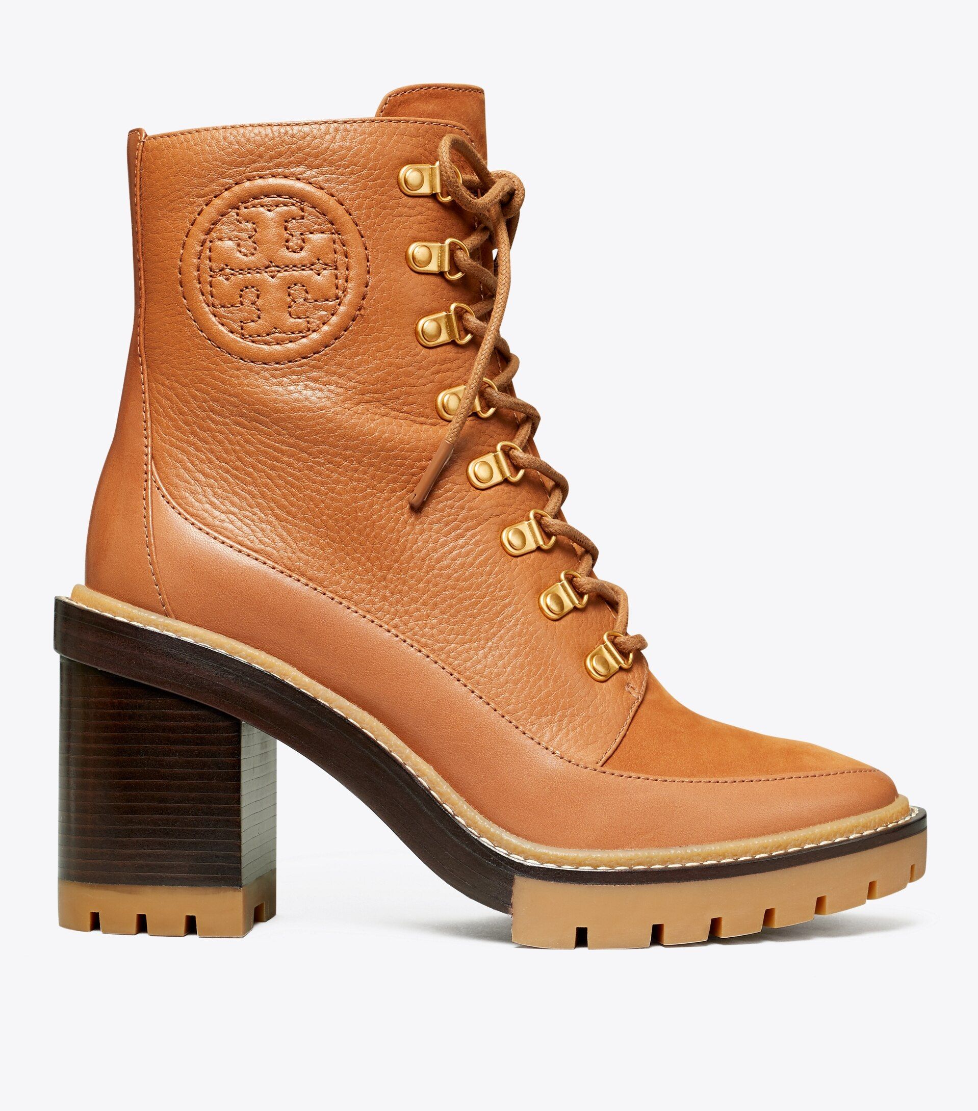 Miller Mixed-Materials Lug Sole Boot | Tory Burch (US)