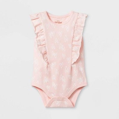 Baby Girls' Heart Bodysuit - Cat & Jack™ Pink | Target