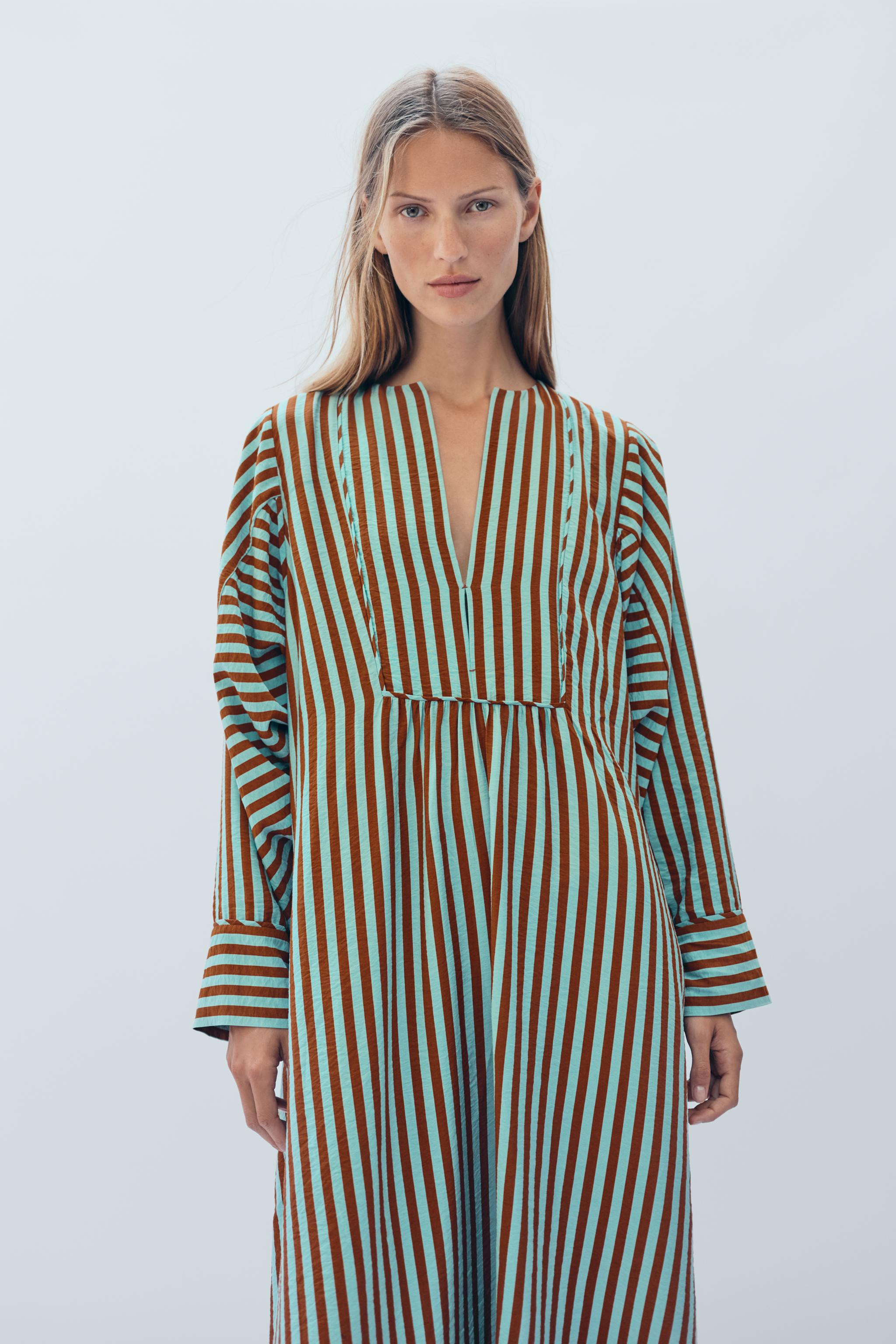 LIMITED EDITION STRIPED KAFTAN DRESS | Zara US