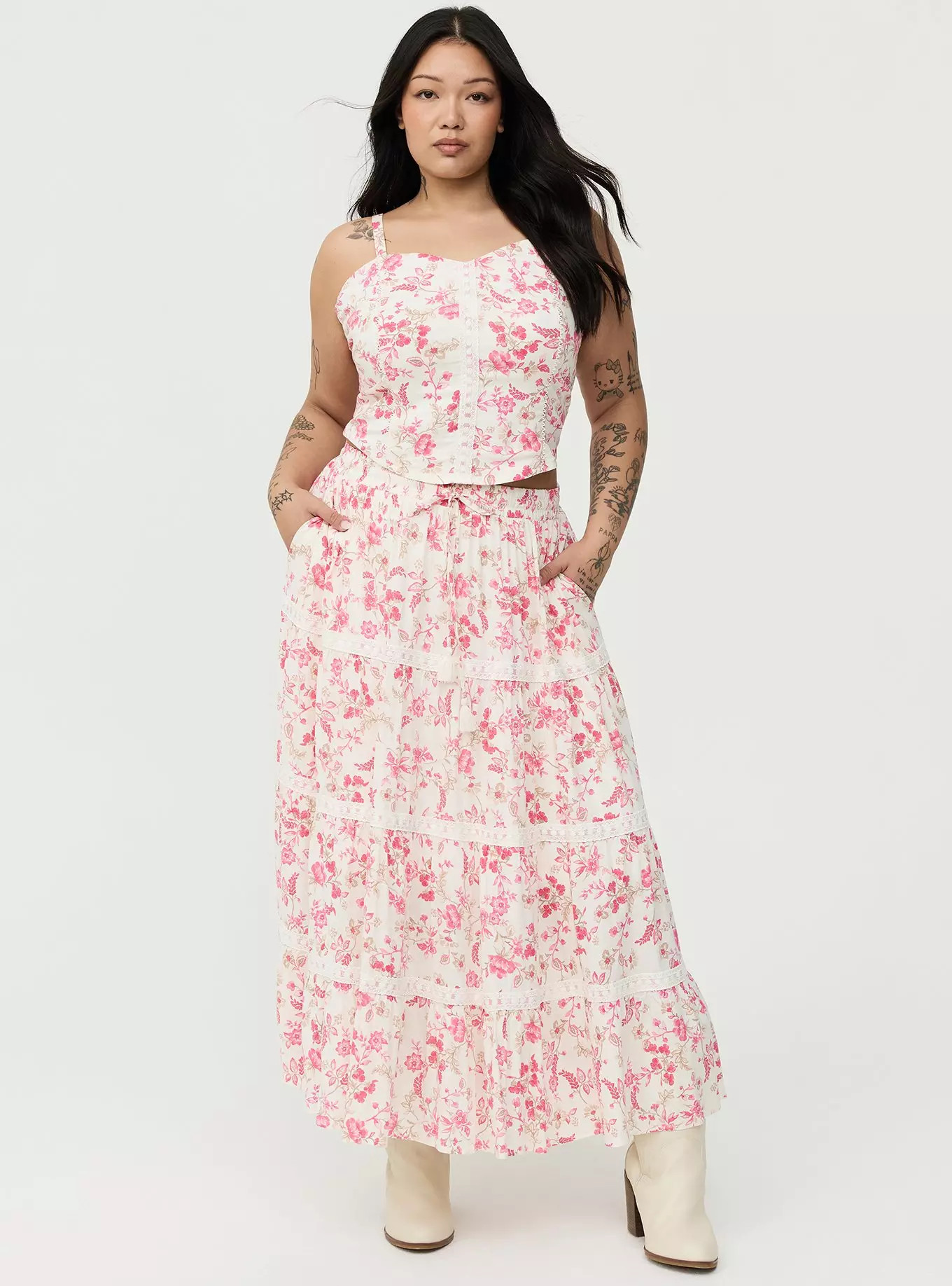 Corset Lace Trim Crop Top | Torrid (US & Canada)