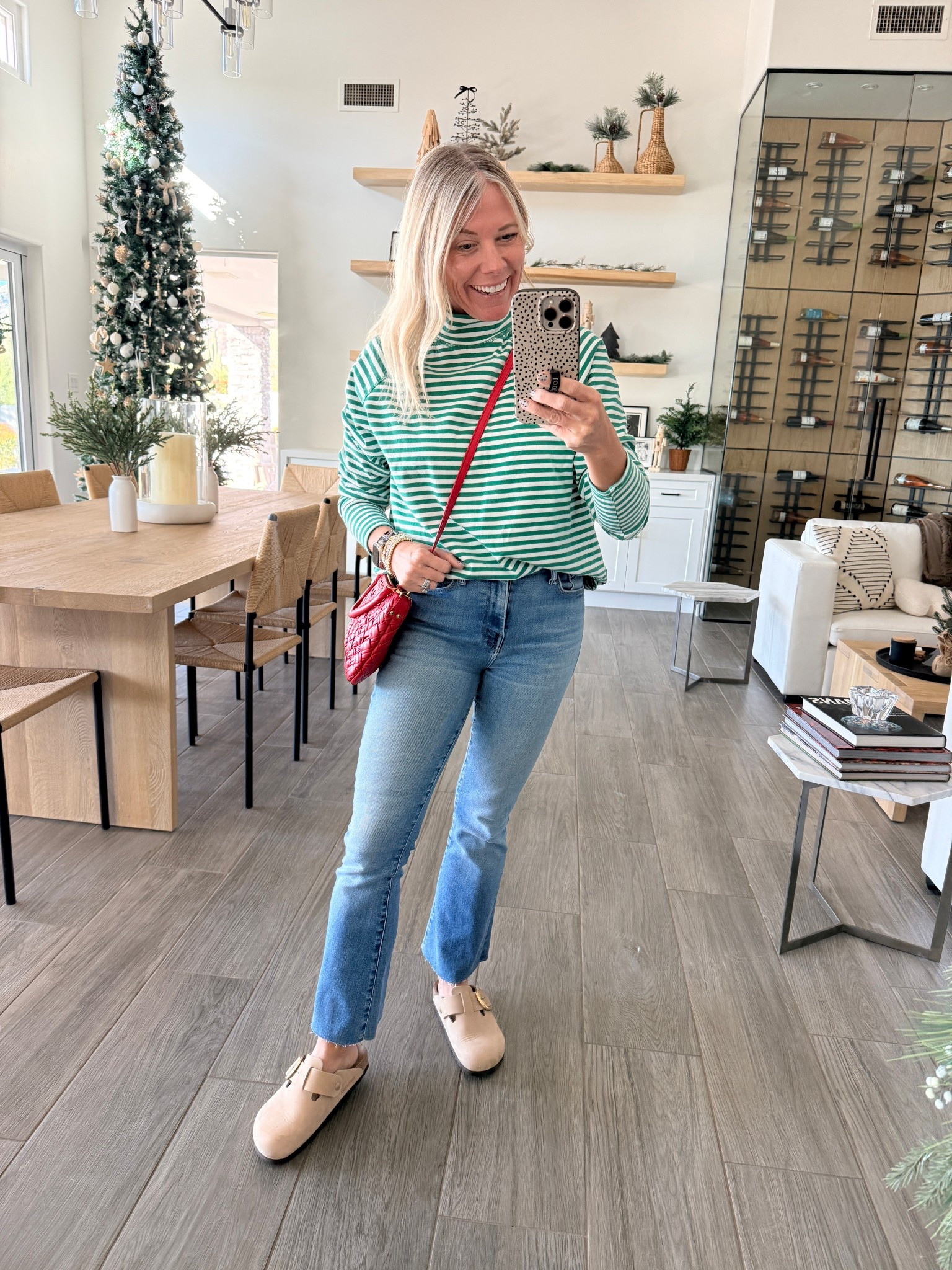 Size XS free people striped shirt an 25 mother jeans  

#LTKmomlife #LTKootd