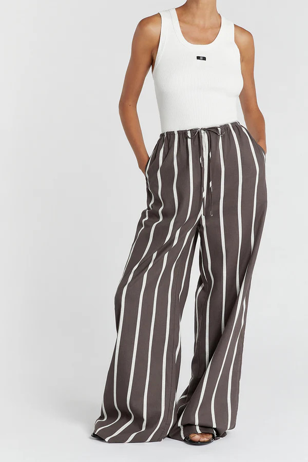 ELLIOTT CHOCOLATE STRIPE PANT | DISSH