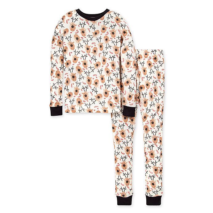 Burt's Bees Baby® Men's 2-Piece Reindeer Organic Cotton Pajama Set | buybuy BABY