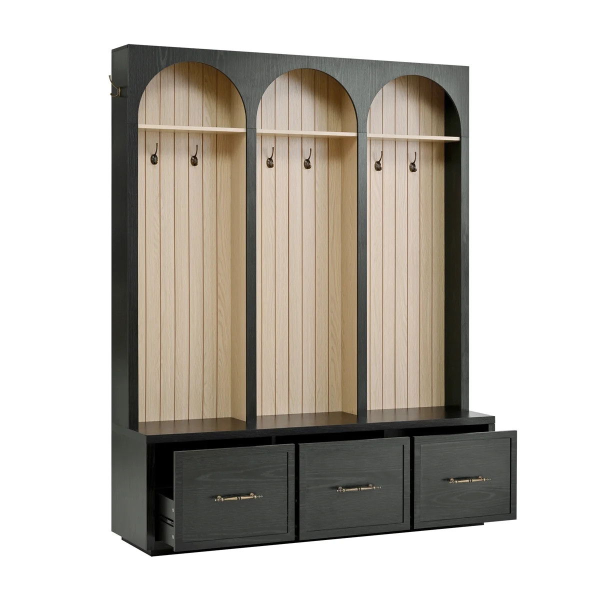 Hall Tree 59.02" Wide With Bench And Storage | Wayfair North America