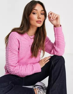 Madewell crew neck sweatshirt in pink | ASOS | ASOS (Global)