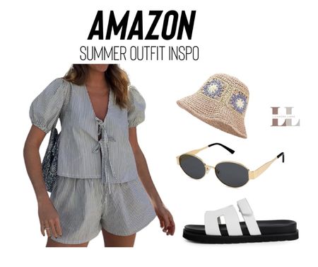 Summer outfit ideas, Amazon fashion, affordable fashion, vacation outfit, travel outfits, sandals, bucket hat, beach, resort wear, matching set, 

#LTKTravel #LTKFindsUnder50 #LTKStyleTip