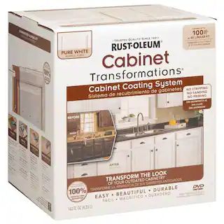 Rust-Oleum Transformations 1 qt. Pure White Cabinet Small Kit 298060 - The Home Depot | The Home Depot