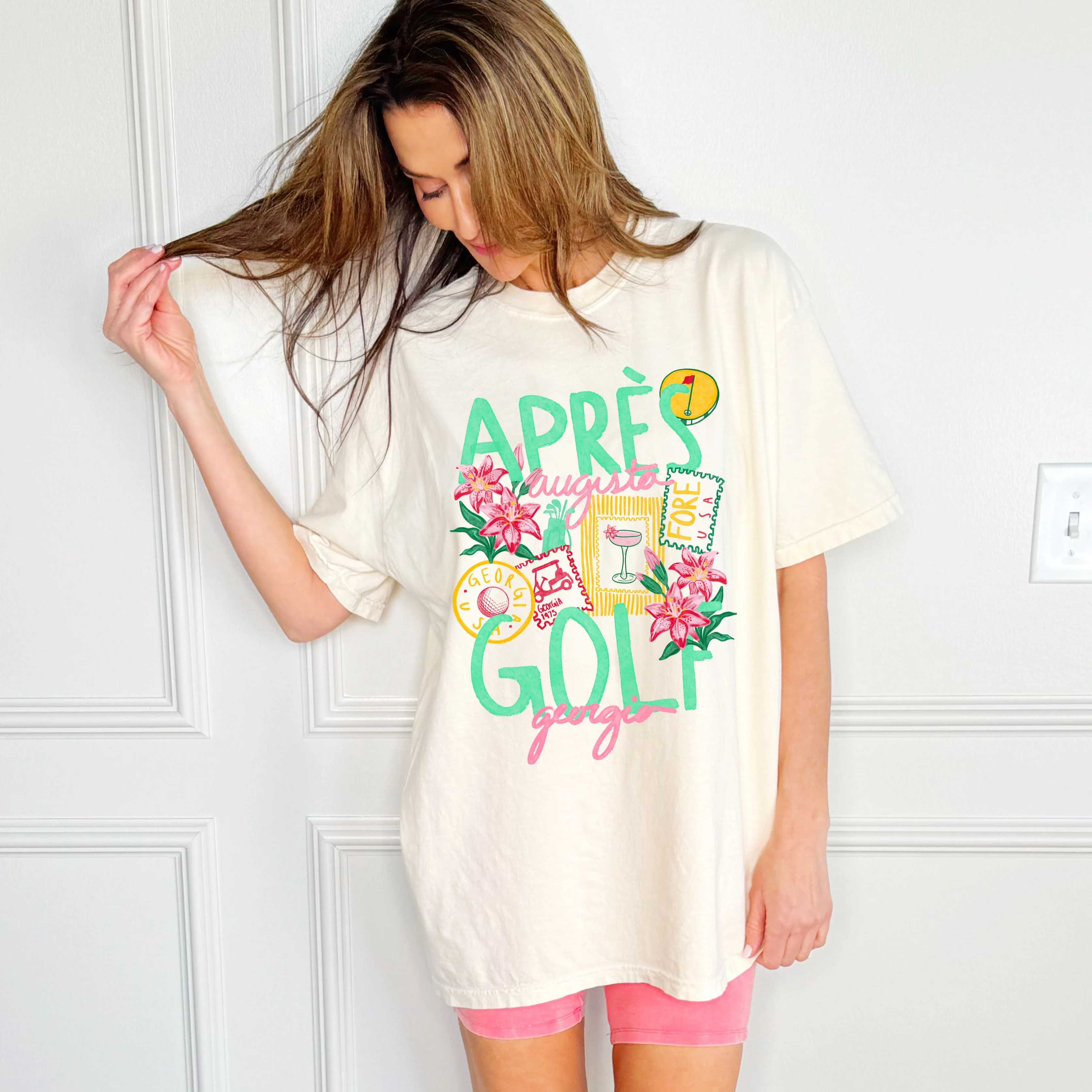 Augusta Golf Stamp Tee | Poppy & Pine
