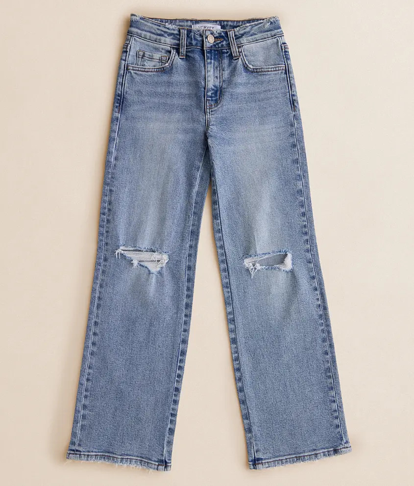 Girls - Kris Low Slung Baggy Stretch Jean | Buckle